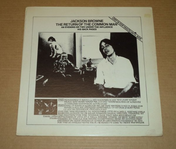 Photo1: Jackson Browne - THE RETURN OF THE COMMON MAN - LP (1)