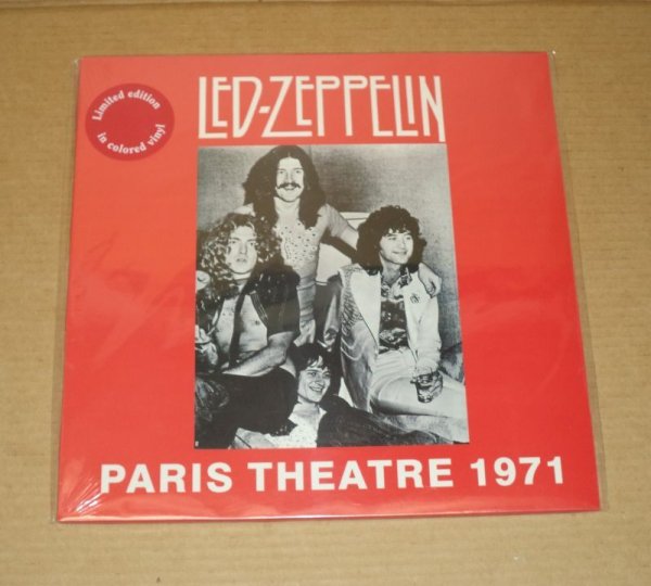 Photo1: Led Zeppelin ‎– Paris Theatre 1971 - RED VINYL LP. #243/650 (1)