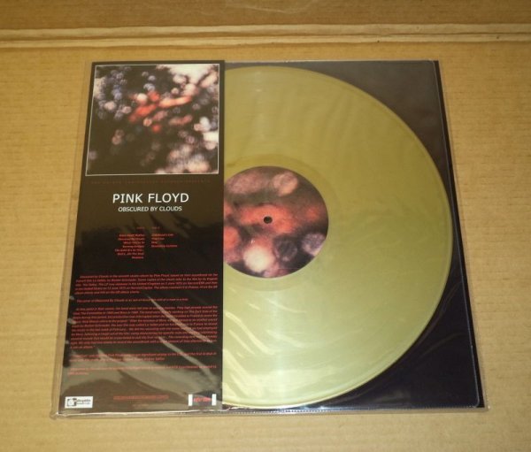 Photo1: Pink Floyd - OBSCURED BY CLOUDS - LP GOLD VINYL (1)