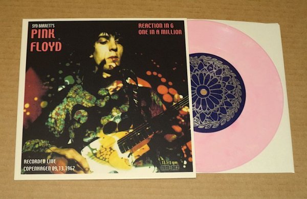Photo5: Pink Floyd / Syd Barrett ‎– Reaction In G - 7 inch EP PINK VINYL (5)