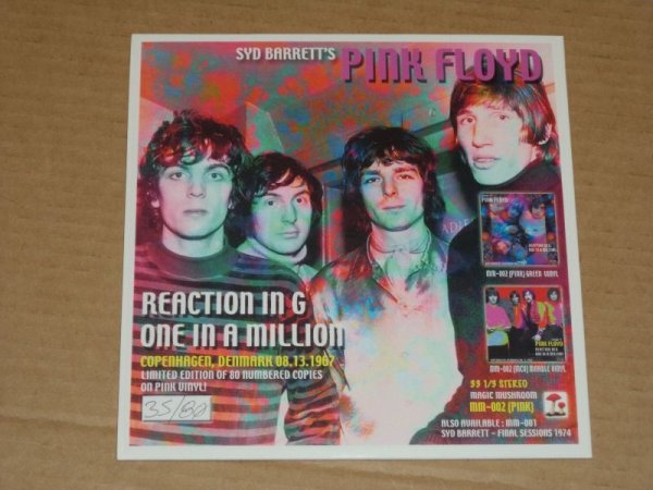 Photo4: Pink Floyd / Syd Barrett ‎– Reaction In G - 7 inch EP PINK VINYL (4)