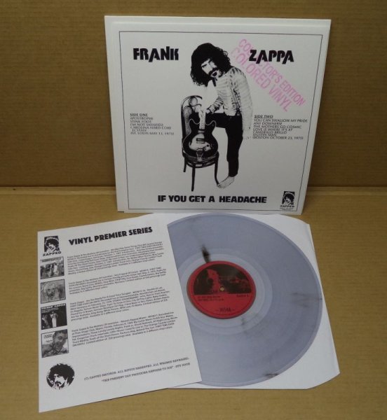 Photo2: Frank Zappa / Beefheart / The Mothers Of Invention - If You Get A Headache - LP. COLORED VINYL (2)