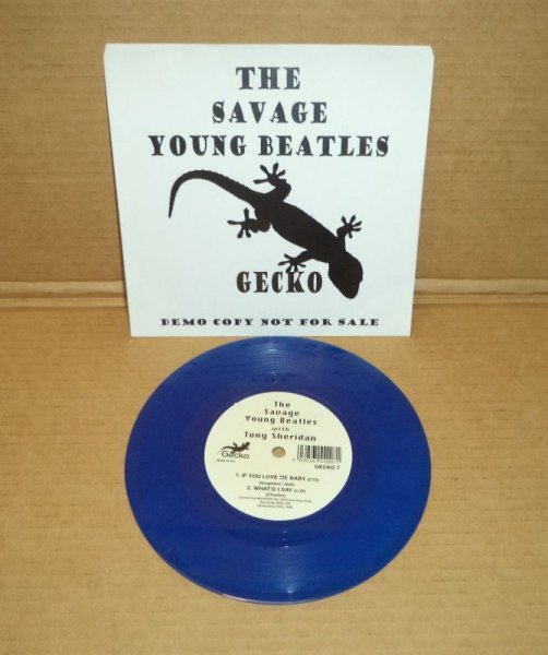 Photo1: Beatles - Savage Young Beatles - 7" EP BLUE VINYL (1)