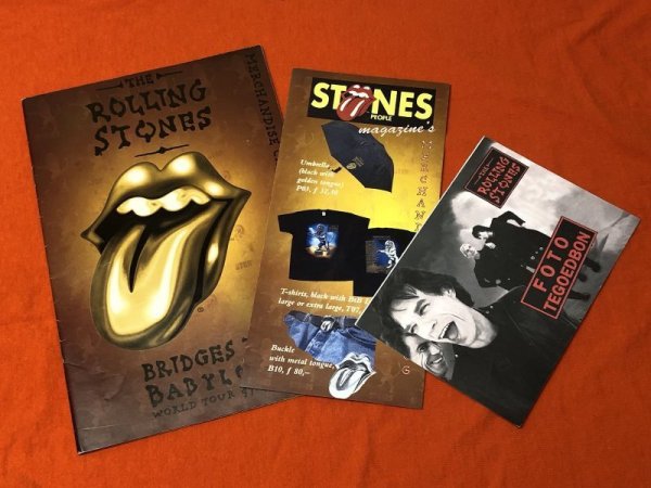 Photo1: ROLLING STONES 1998 BRIDGES TO BABYLON TOUR MERCH CATALOG, FOLIO, PHOTO FLYER (1)