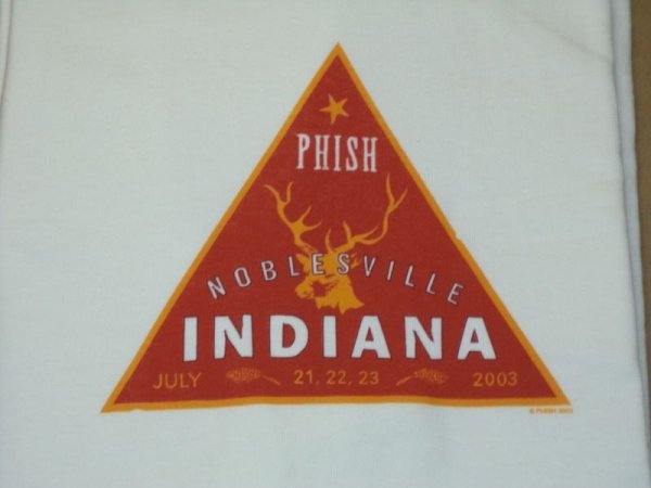 Photo1: Phish Summer TOUR SHIRT July 21-23 2003 Noblesville T-SHIRT LARGE (1)