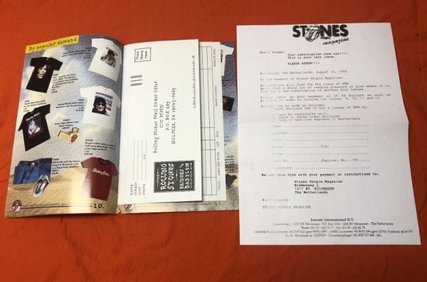 Photo2: ROLLING STONES 1998 BRIDGES TO BABYLON TOUR MERCH CATALOG, FOLIO, PHOTO FLYER (2)