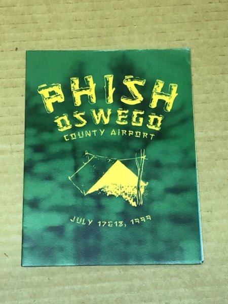 Photo1: Phish ORIGINAL Oswego July 17-18 1999 hand out Program / Map NM (1)