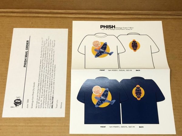 Photo1: Phish - Note from Drygoods plus Oswego event t-shirt. one sided color flyer  (1)