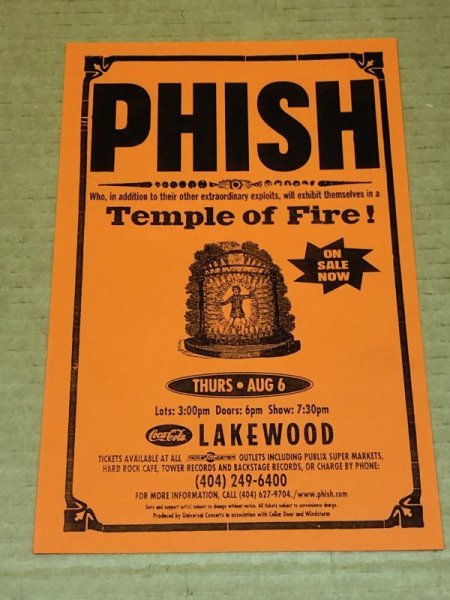 Photo1: Phish - 1998 Lakewood Amphitheater, Atlanta August 6 1998 (1)