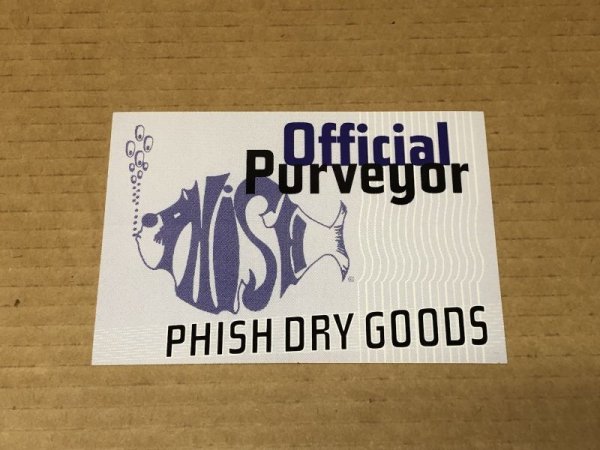 Photo1: Phish - Official Purveyor Decal. DEALER ONLY DECAL. UNUSED. RARE! (1)