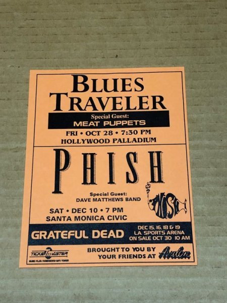 Photo1: Phish - 1994 Santa Monica Civic 12/10 1994. handbill. (1)