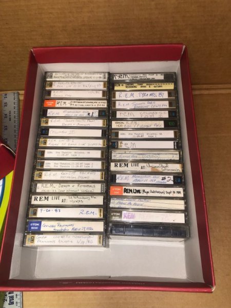 Photo1: REM - Lot of 31 live tapes from long time collector 1st + 2nd gen 1981-89 (1)