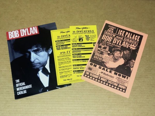 Photo1: Bob Dylan / VAN MORRISON - 3 HANDBILLS & MERCH CATALOG RENO 1998 TAMPA 1999 (1)