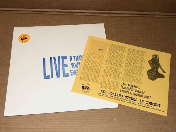 Photo5: ROLLING STONES - LIVER THAN YOU'LL EVER BE LP TMOQ MULTICOLORED VINYL (5)