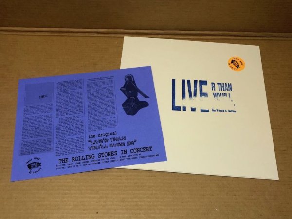 Photo9: ROLLING STONES - LIVER THAN YOU'LL EVER BE LP TMOQ MULTICOLORED VINYL (9)