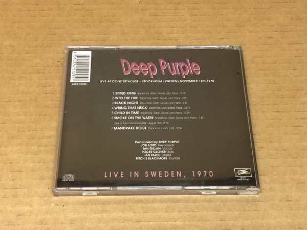 Photo2: DEEP PURPLE - SMOKE OVER STOCKHOLM - CD. ORIGINAL FACTORY SILVER. LIVE IN SWEDEN 1970. NM. (2)
