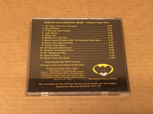 Photo2: BOB DYLAN & GRATEFUL DEAD - A DREAM COME TRUE - CD. VARIOUS LOCATIONS 1987 DYLAN/DEAD TOUR (2)