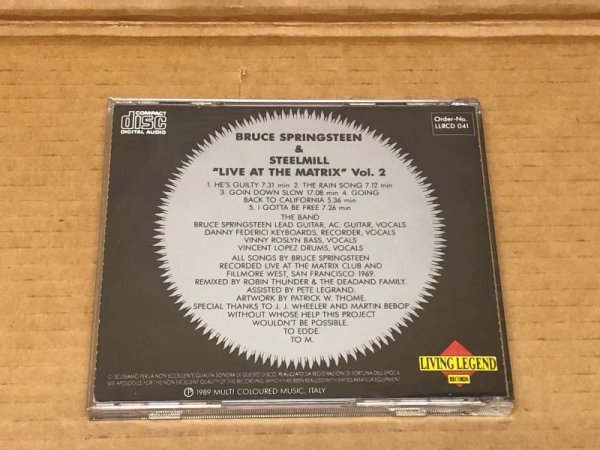Photo2: BRUCE SPRINGSTEEN /STEEL MILL - LIVE AT THE MATRIX 1969 - CD.  LIVING LEGEND  (2)