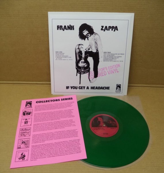 Photo4: Frank Zappa / Beefheart / The Mothers Of Invention - If You Get A Headache - LP. COLORED VINYL (4)