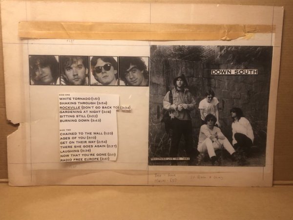 Photo1: R.E.M. DOWN SOUTH - ORIGINAL LP COVER LAYOUT (1)