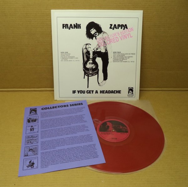 Photo5: Frank Zappa / Beefheart / The Mothers Of Invention - If You Get A Headache - LP. COLORED VINYL (5)