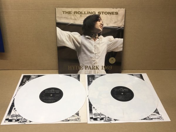 Photo1: ROLLING STONES - HYDE PARK 1969 - 2LP White Vinyl. The Swingin' Pig (1)