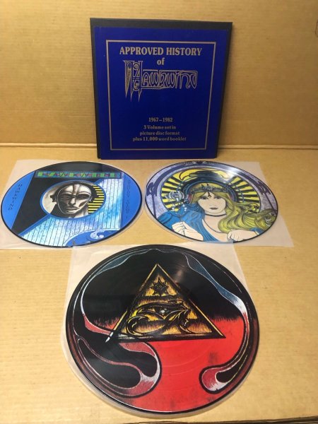 Photo1: Hawkwind - Approved History Of Hawkwind 1967-1982 - 3LP Picture Disc Anthology Orig 1986 release (1)