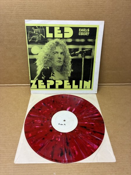 Photo1: Led Zeppelin - Earls Court - LP May 24 1975. Wizardo MULTICOLORED SPLASH VINYL (1)
