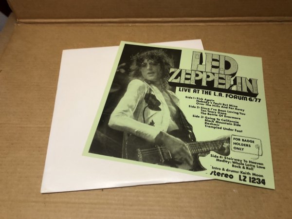 Photo3: Led Zeppelin - For Badge Holders Only Part 1 & 2 - 4lp Ruthless Rhymes MINT (3)