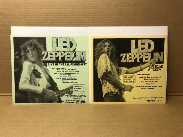 Photo1: Led Zeppelin - For Badge Holders Only Part 1 & 2 - 4lp Ruthless Rhymes MINT (1)