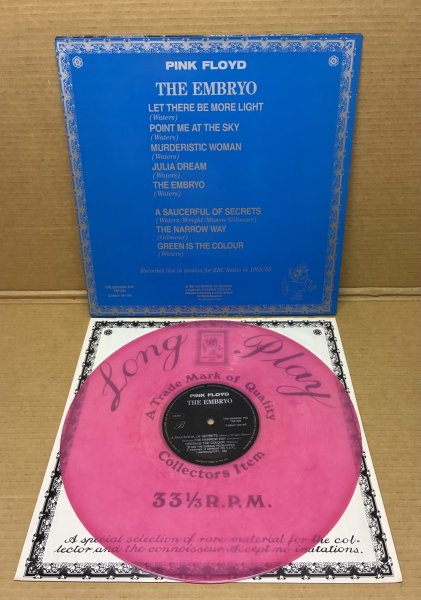 Photo3: Pink Floyd - The Embryo - LP. The Swingin' Pig. Pink Vinyl (3)