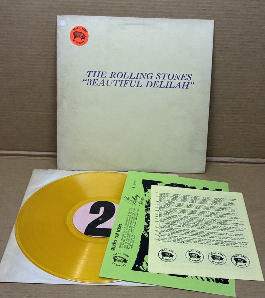 Photo1: THE ROLLING STONES “BEAUTIFUL DELILAH” LP TMOQ YELLOW vinyl. Stamped cover with catalog! (1)